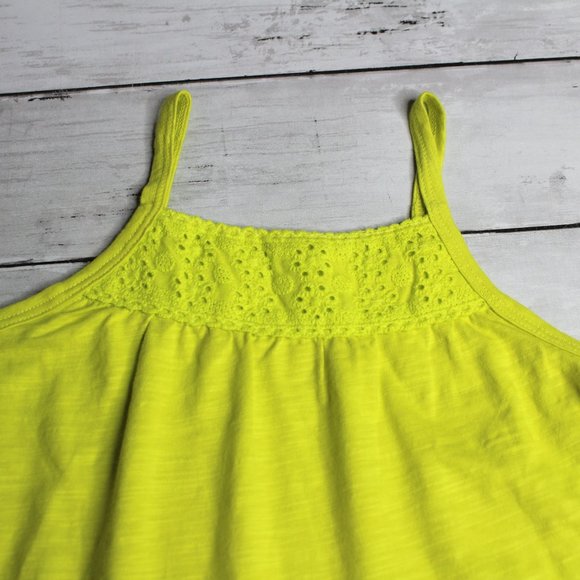 Carter's Baby Girl Summer Tunic Top Size 24 Months Lime Green Eyelet - Picture 6 of 7